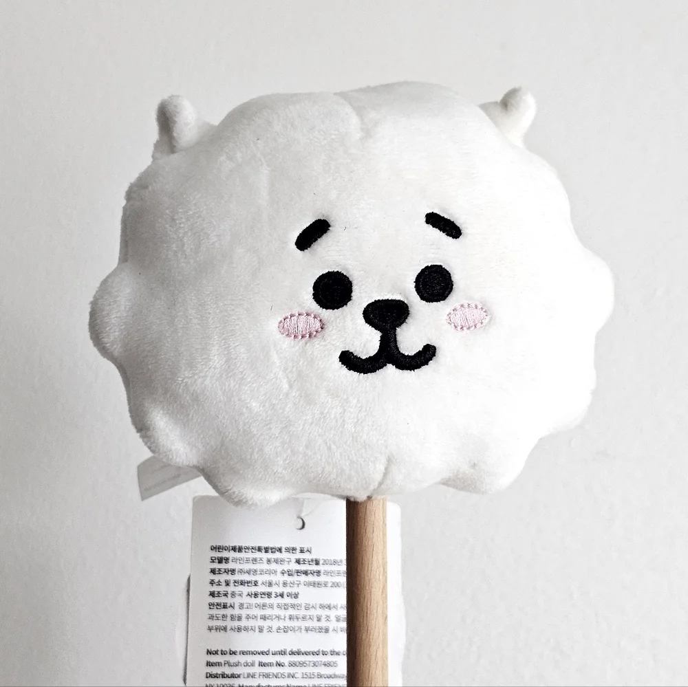 BT21 RJ Plush Face Massage Stick | Kind Alpaca | BTS x LINE FRIENDS | NWT